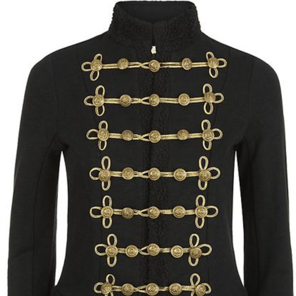 Denim & Supply Ralph Lauren Black Jacket with Gold Embellishment